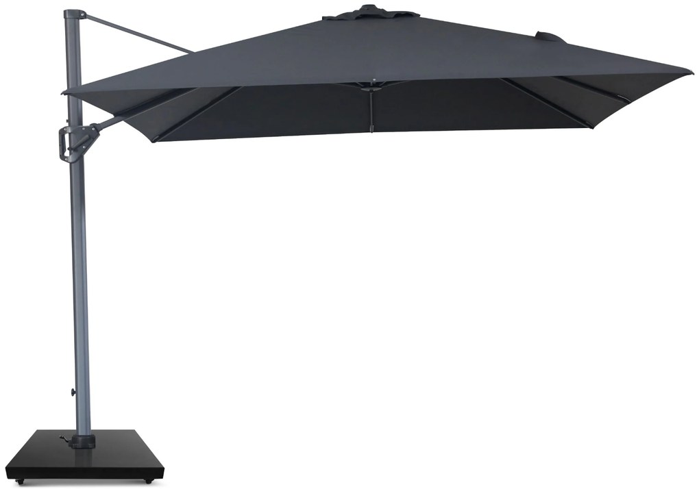 Zweefparasol 3x3m S1 (excl. voet) Grijs-antraciet Camello Diego