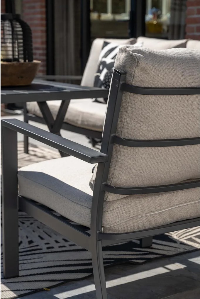 Garden Impressions Senja lounge dining set 4-delig - desert sand