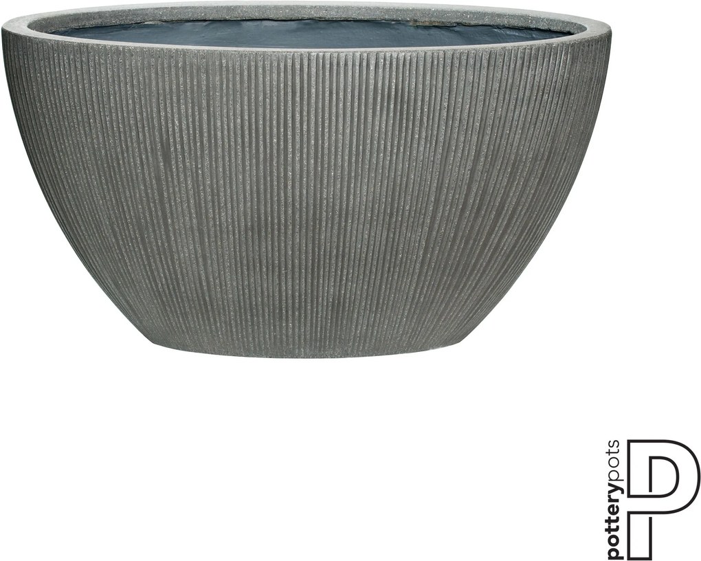Pottery Pots | Bloempot Drax breedte 35 cm x hoogte 35 cm donkergrijs outdoor bloempotten ficonstone outdoor tuinaccessoires | NADUVI outlet