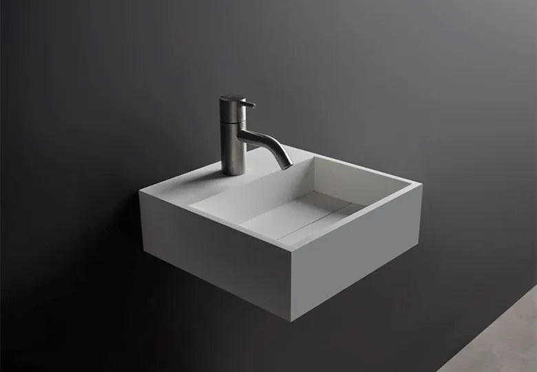 SSI Design Iowa fontein Solid Surface 30x30x10cm