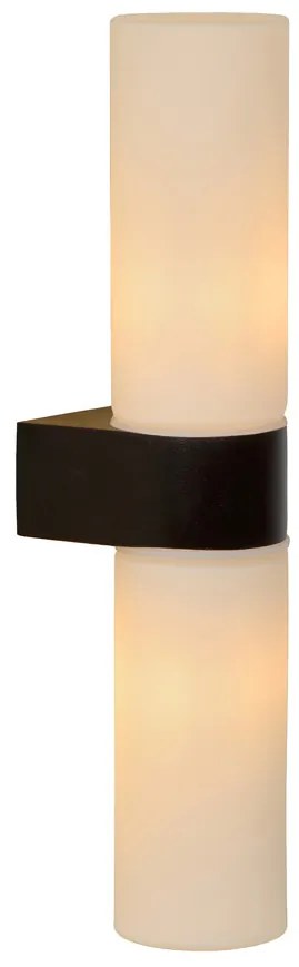 Lucide Jesse wandlamp dubbel 33W zwart