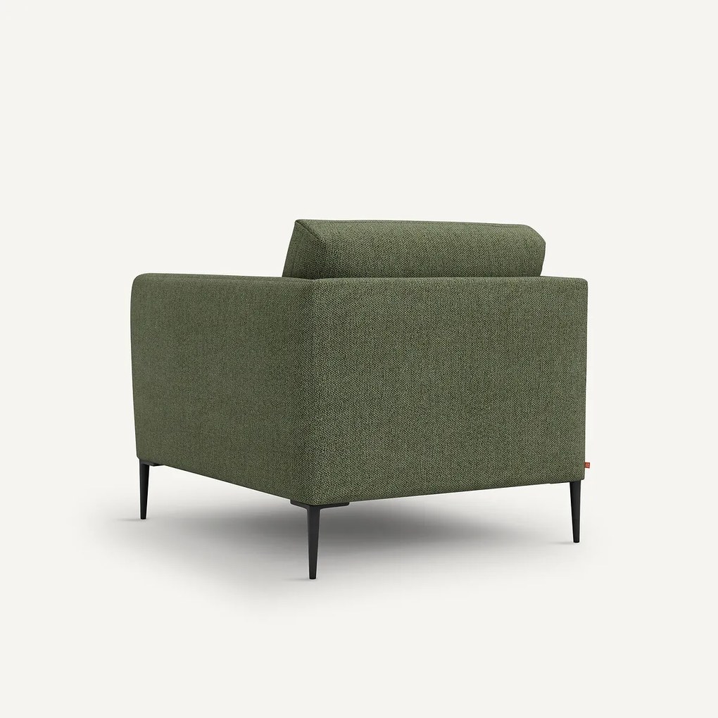 Fauteuil in gemêleerde badstof, Oscar, Emmanuel Gallina