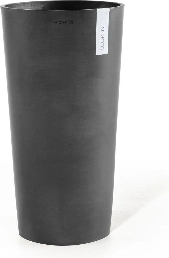 Ecopots bloempot Amsterdam High 76 - Rond - Dark Grey - Diameter 41,5 x H76,8 cm