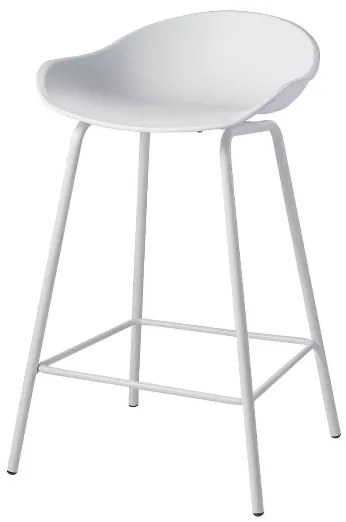 House of Rebels Barkruk - Romeo - 65 cm - Mono - Wit  - House of Rebels