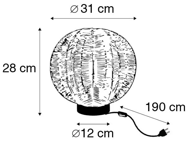 Industriële tafellamp brons met zwart - Dong Industriele / Industrie / Industrial E27 rond Binnenverlichting Lamp