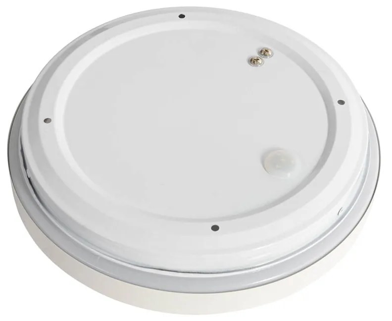 Moderne plafondlamp wit 25 cm IP44 - Walden