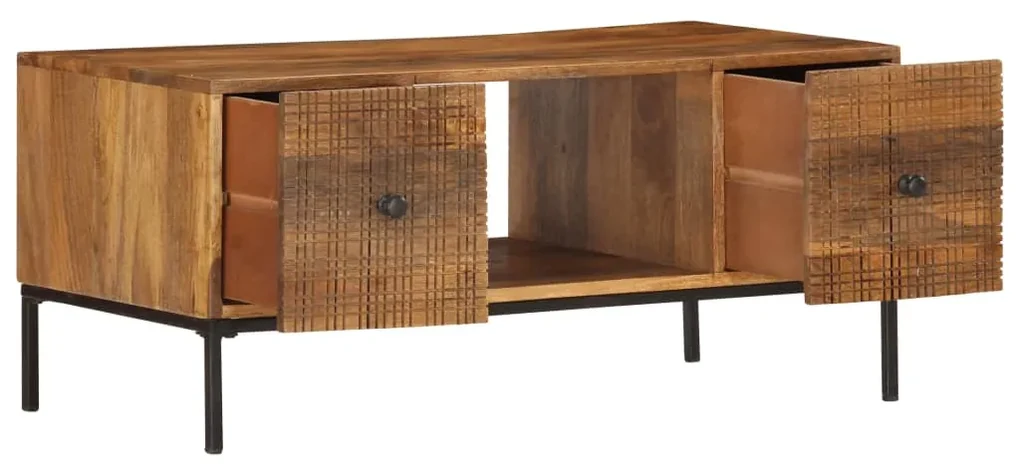 vidaXL Salontafel 90x45x40 cm massief mangohout