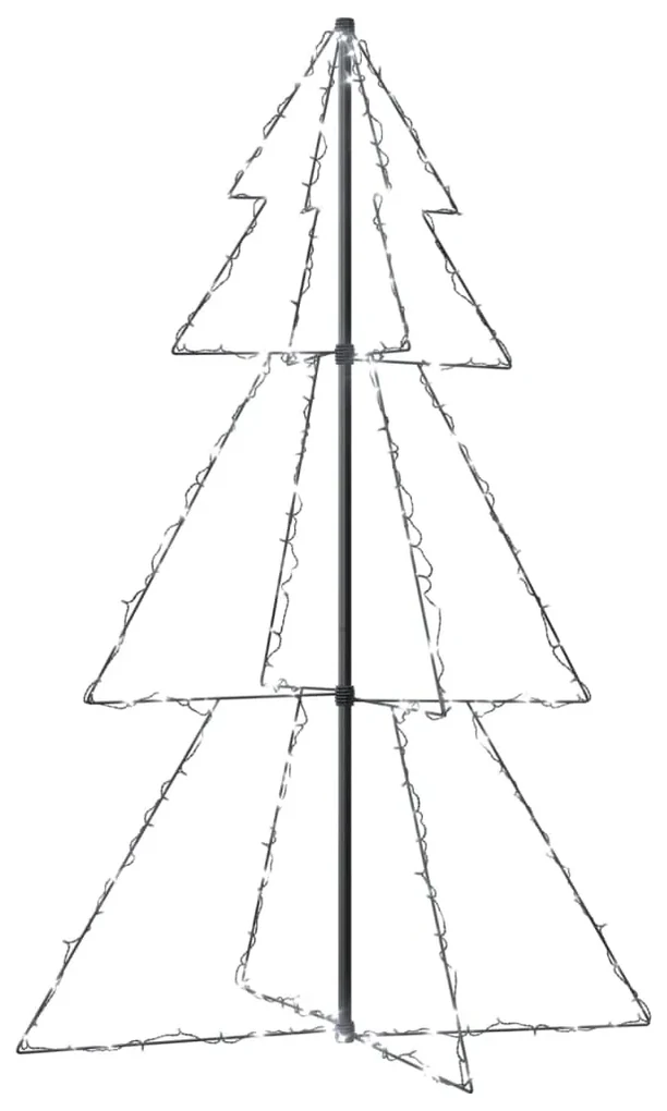 vidaXL Kegelkerstboom 200 LED's binnen en buiten 98x150 cm