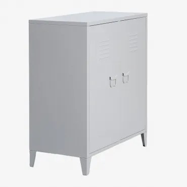 2-deurs Stalen Lockerkast Dressoir Pohpli Grijs – Koel - Sklum