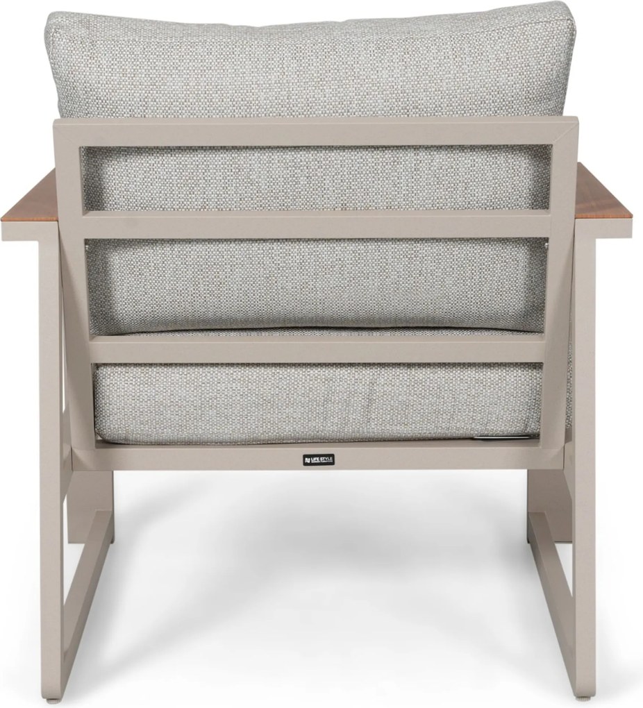 Stoel en Bank Loungeset 7 personen Aluminium Zand/Beige Lifestyle Garden Furniture Sabbia