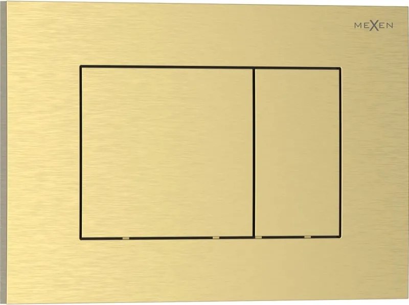 Mexen Tex 02 spoelknop, geborsteld goud - 6102-11