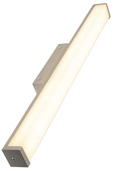 Moderne badkamer wandlamp staal 62 cm IP44 - Cascada