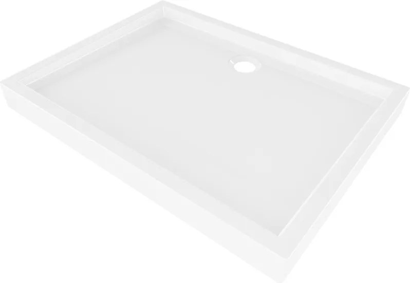Mexen Flow+ rechthoekige douchebak 90 x 80 cm, wit glans - 46R108090H