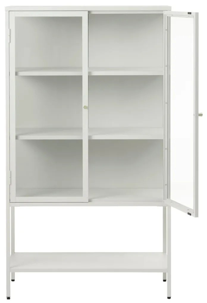 Witte Kast Op Hoge Poten - 90x40x160cm.