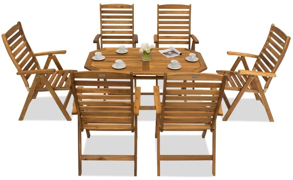 Houten tuinset Laos/Bombaj 6 Garden Point
