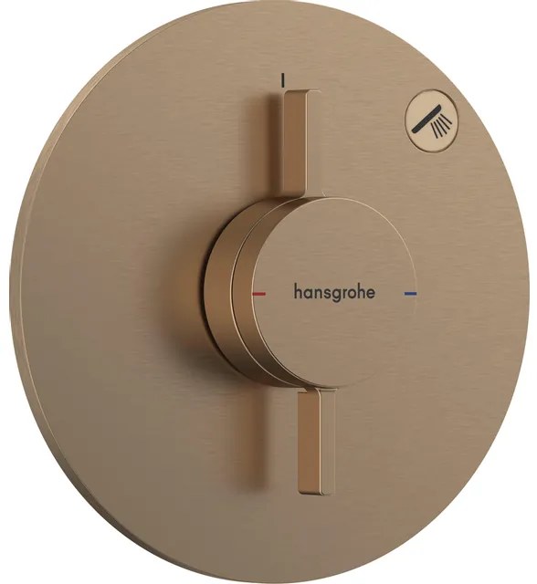 Hansgrohe Duoturn S inbouwkraan voor 1 functie brushed bronze 75618140