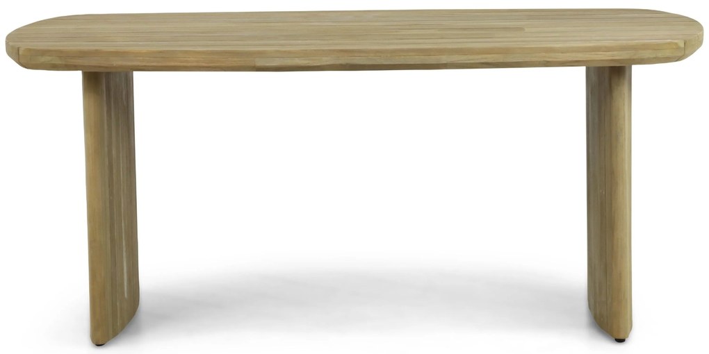 Dining Tuintafel rechthoekig 180 x 100 cm Aluminium/Teak Taupe Falcon/Glasgow