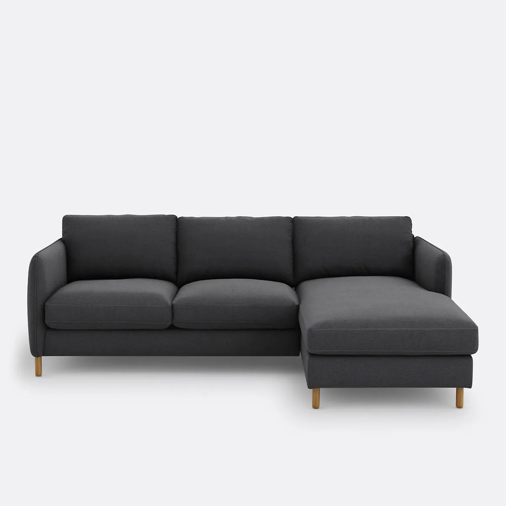 Hoekbank rechts, polyester, Loméo