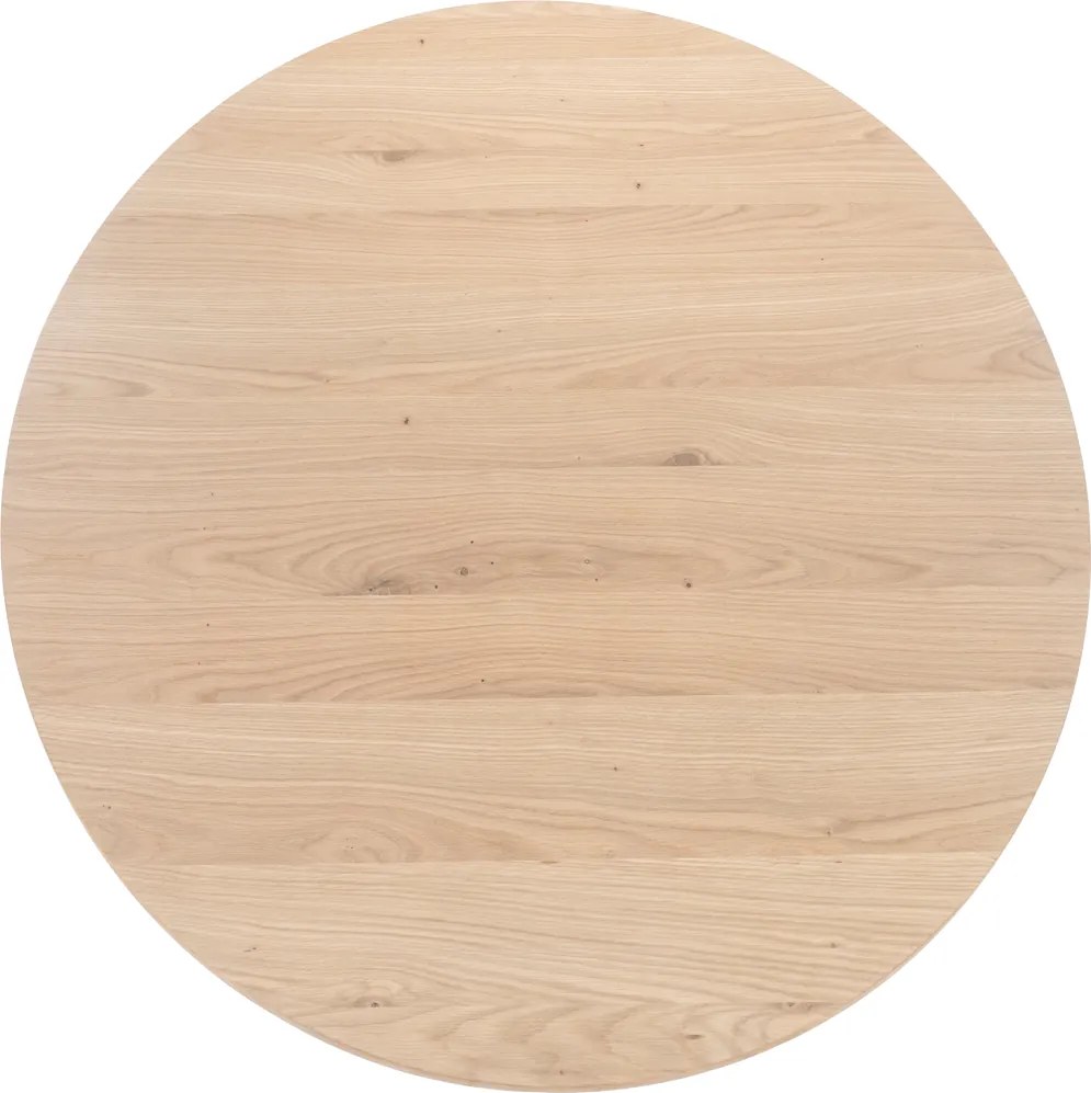 Ronde Eettafel 130 Cm Eikenfineer - 130 X 130cm.