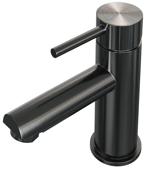 BRAUER Stripe Lage Opbouw Wastafelmengkraan - model A - gunmetal geborsteld PVD 5-GM-001-HD7