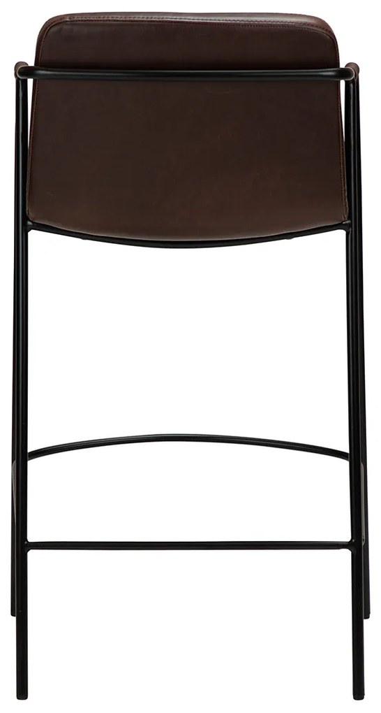 Dan-Form Boto Lage Barkruk Minimalistisch Design Cocoa Kunstleer