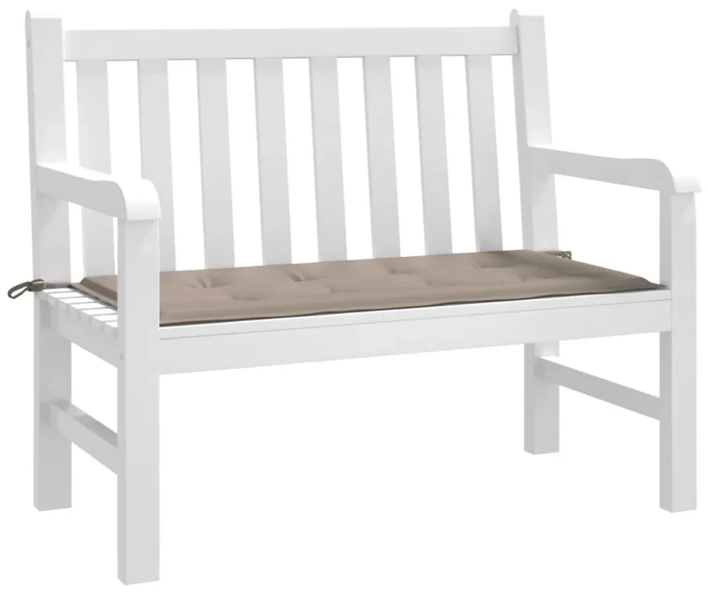 vidaXL Tuinbankkussen 120x50x3 cm taupe