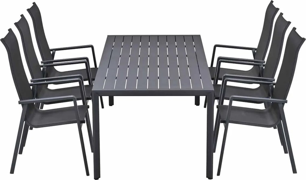 Garden Impressions Siena tuinset 7-delig - Kasper tuintafel 220x93 cm