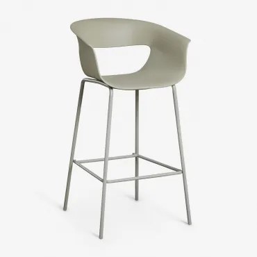 Verpakking Van 4 Hoge Tuinkrukken Van Polypropyleen En Ijzer Alanys Groen – Salie & ↑75 Cm - Sklum