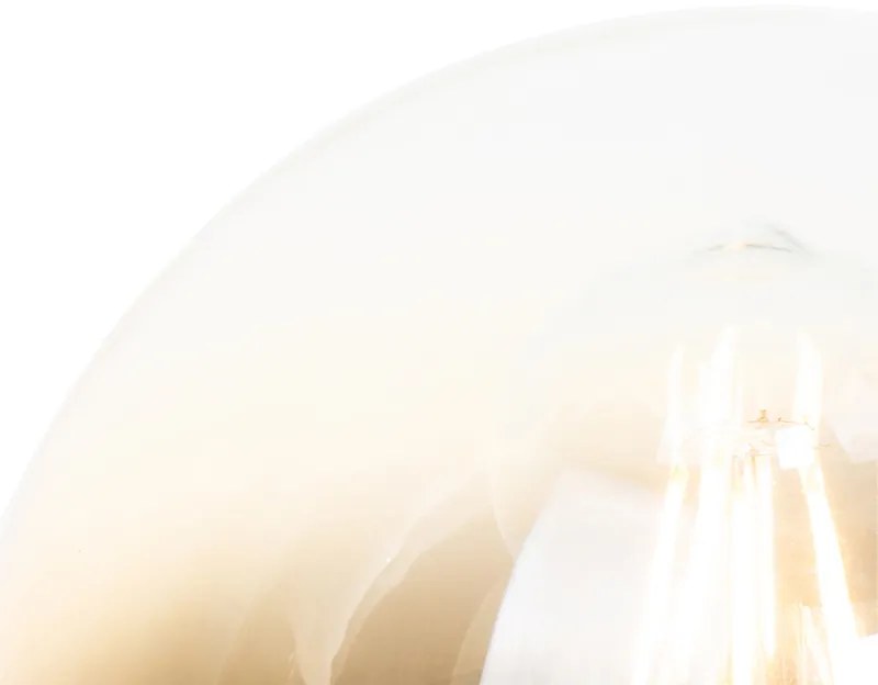 Art Deco tafellamp zwart met goud glas - pallon Art Deco E27 bol / globe / rond Binnenverlichting Lamp