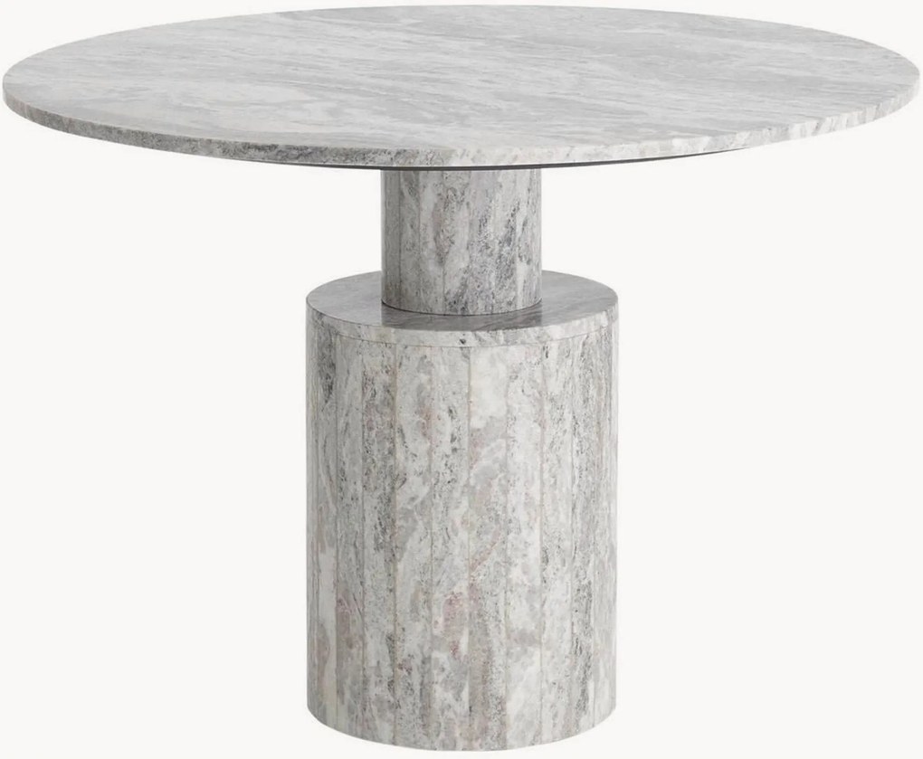 Ronde marmeren eettafel Elisabeth, Ø 120 cm