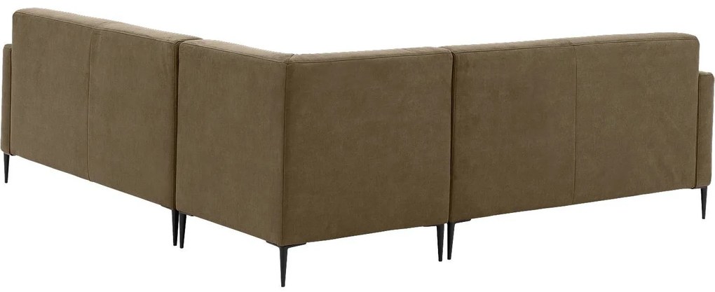 Goossens  Key West groen, micro leer, 2,5-zits, modern design