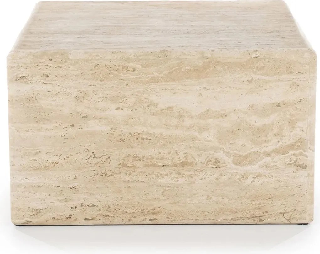Travertin Salontafel Vierkant - 60 X 60cm.