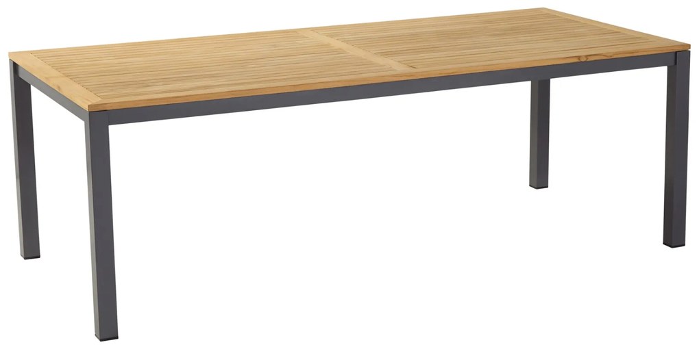 Hartman Sonata tuintafel 220x100 cm. – Teak/Antraciet