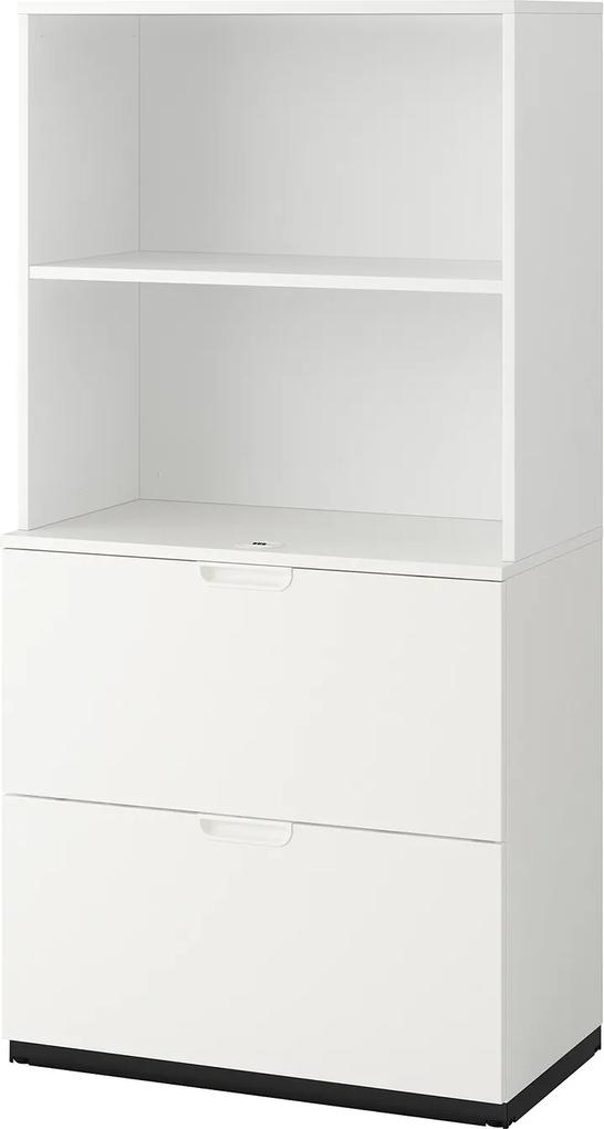 IKEA GALANT Opbergcombi met hangmappenhouder 80x160 cm Wit Wit - lKEA