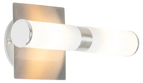Moderne badkamer wandlamp staal IP44 2-lichts - Bath