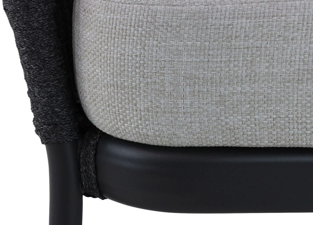 Hoek loungeset 5 personen Aluminium/rope Grijs  Coco Puerto/Montana