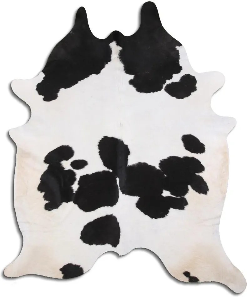 Dutch by Design | Koeienhuid Carmelina lengte 200 cm x breedte 200 cm wit, zwart koeienhuiden koeienhuid vachten vloerkleden | NADUVI outlet