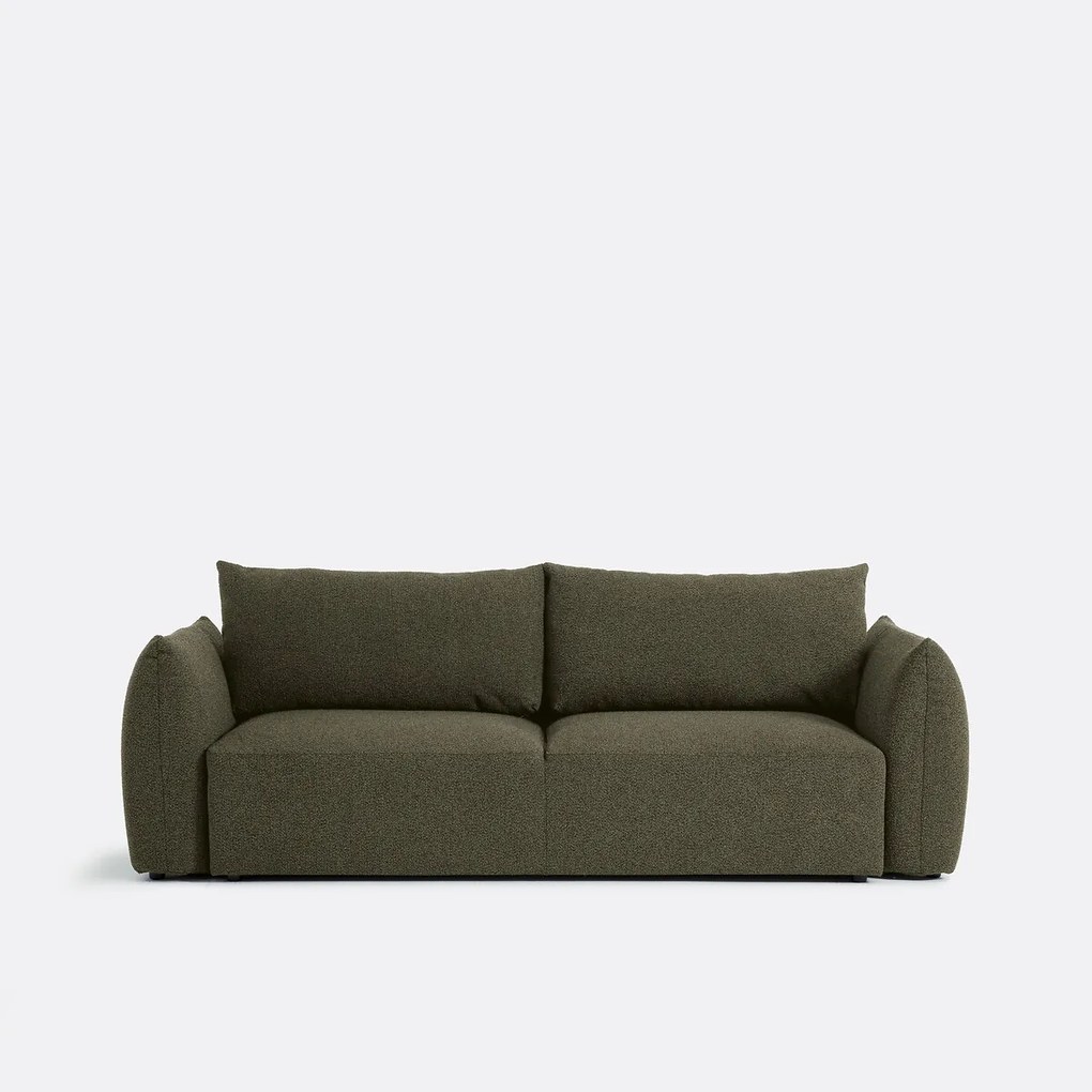 3-zits slaapbank, fijne badstof, Edith