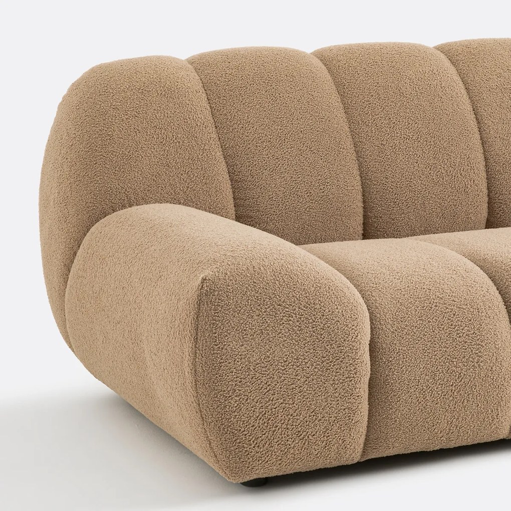 XL-fauteuil van dikke badstof Nuria