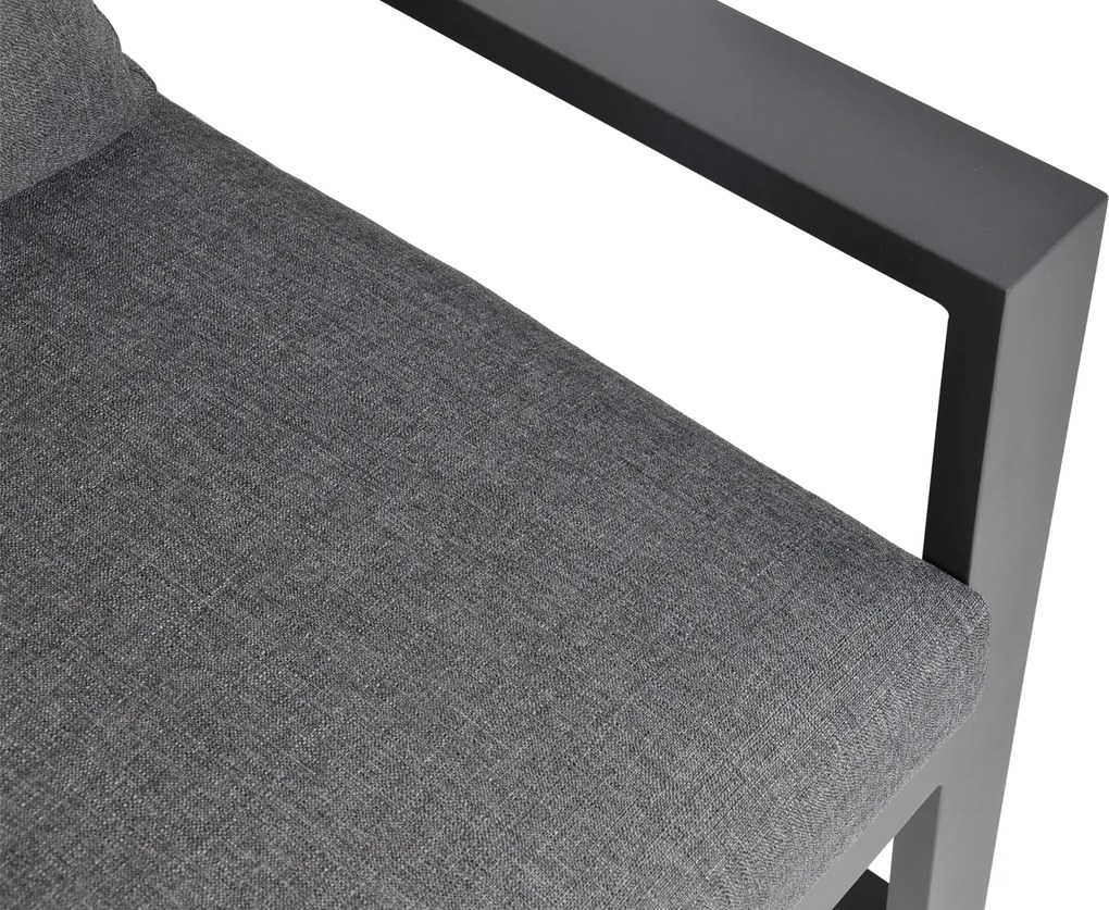 Lesli Living  Hoek Loungeset - Pina Colada - Negro - Antraciet - Lesli Living