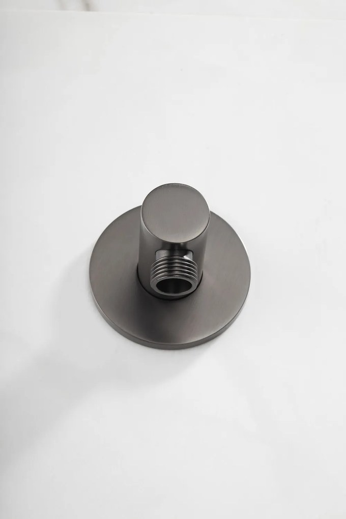 Saniclear Plus wand wateraansluiting verouderd ijzer - gunmetal