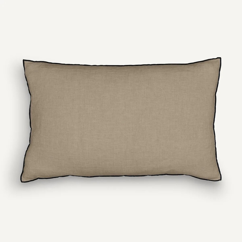 Kussenhoes in gewassen zuiver linnen Elina