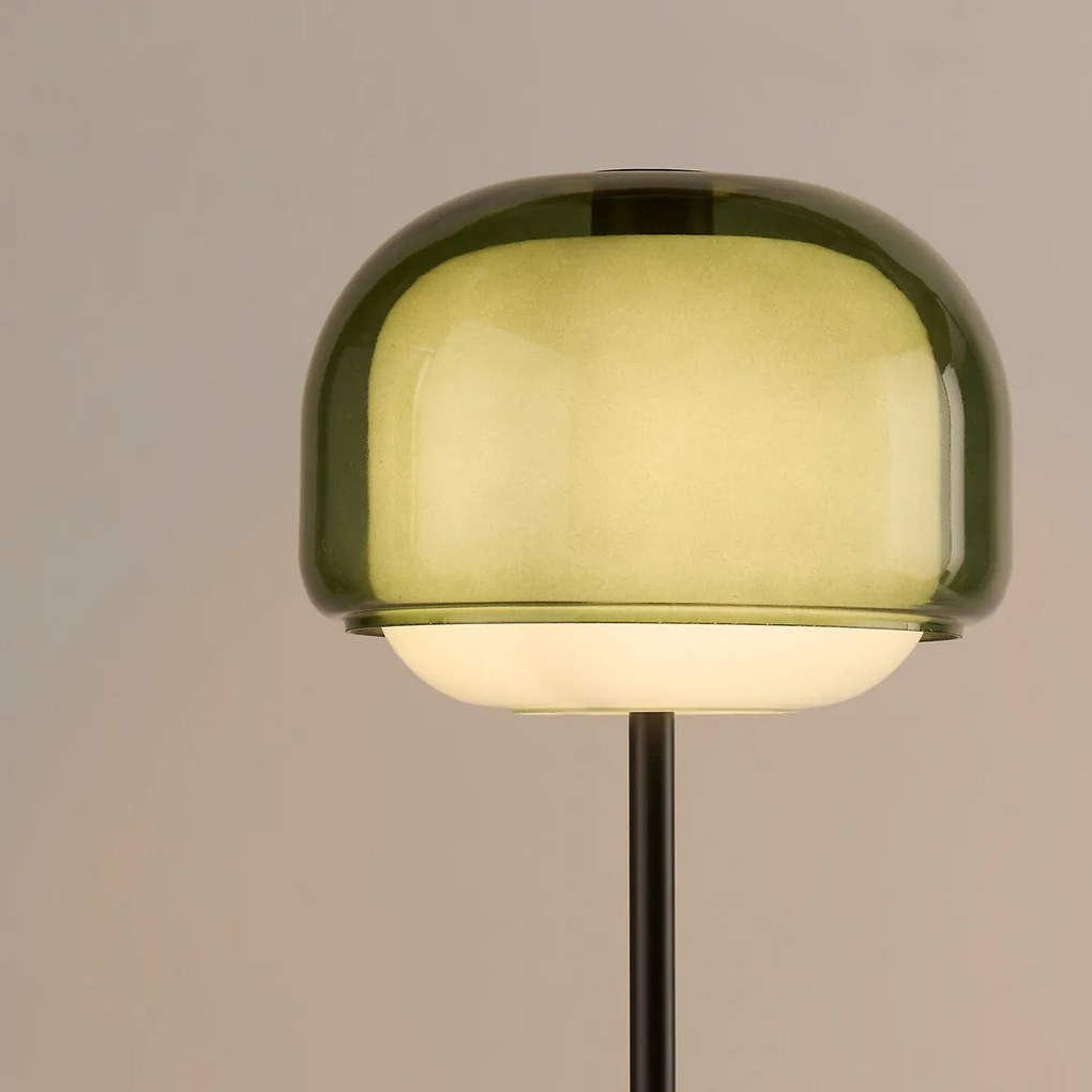 Vloerlamp van gekleurd glas, Kinoko