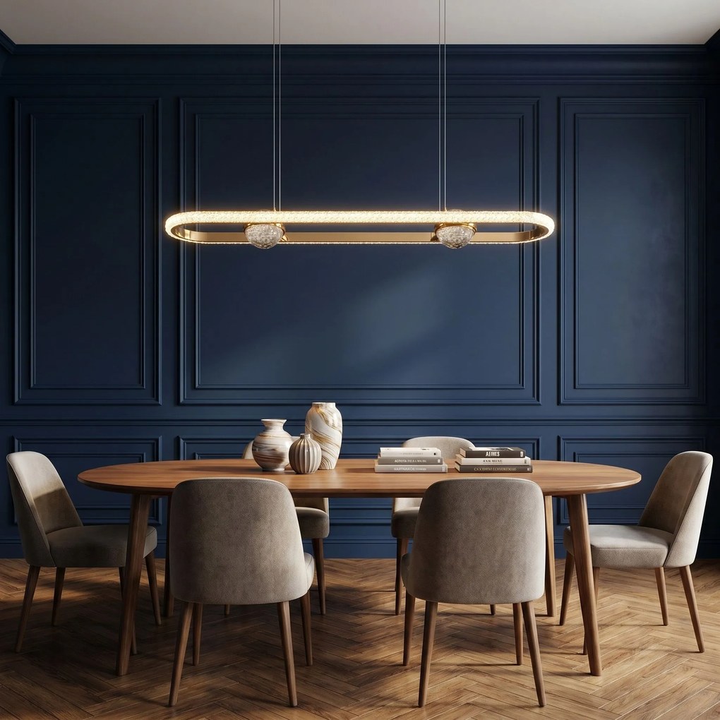 HANGENDE PLAFONDLAMP LED G159-CP GOLD