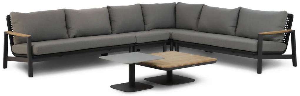 Hoek loungeset 6 personen Aluminium/Rope Grijs  Coco Ralph