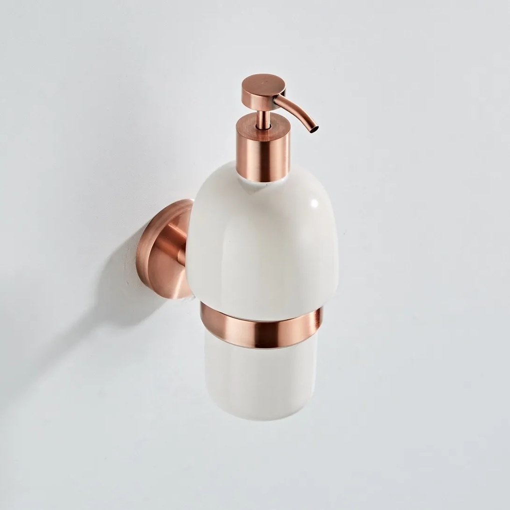 Saniclear Copper zeepdispenser geborsteld koper