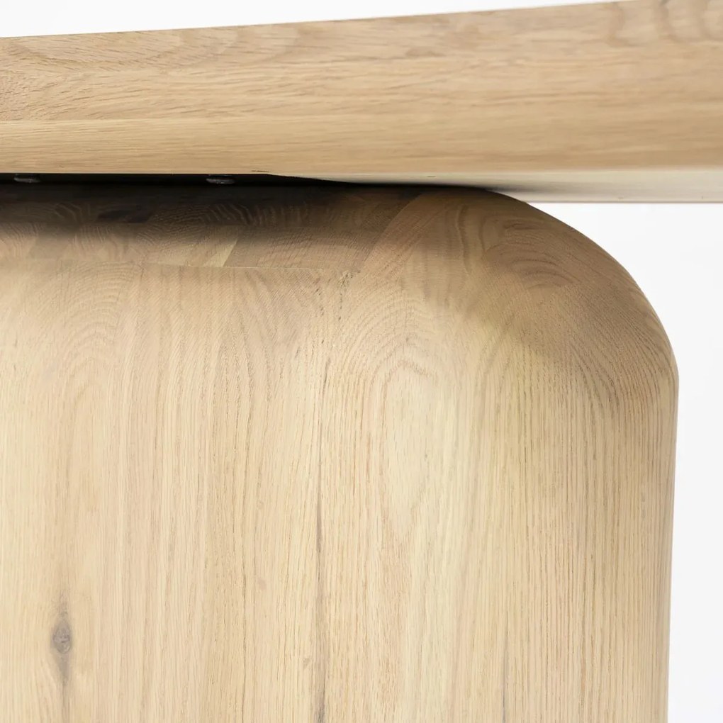 Eleonora Leon Design Wandtafel Eiken Hout Naturel - 200 X 45cm.