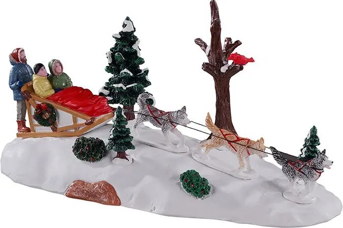 Lemax - 'Dog Sledding Afternoon' - Figuur