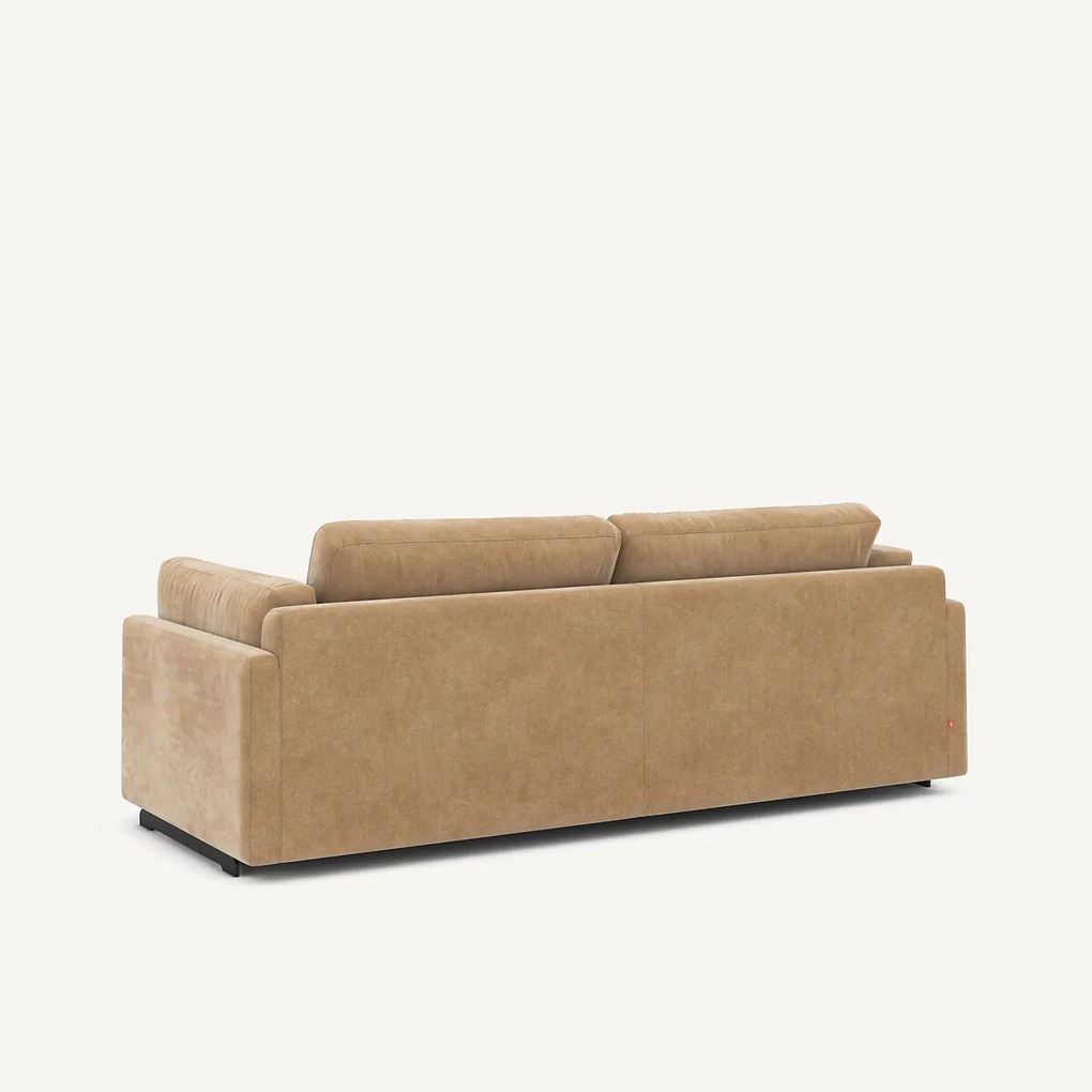 Slaapbank in stonewashed fluweel, CESAR