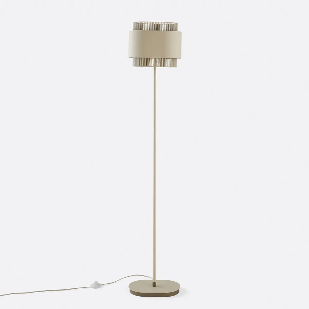 Dubbele vloerlamp in metaal, Leila